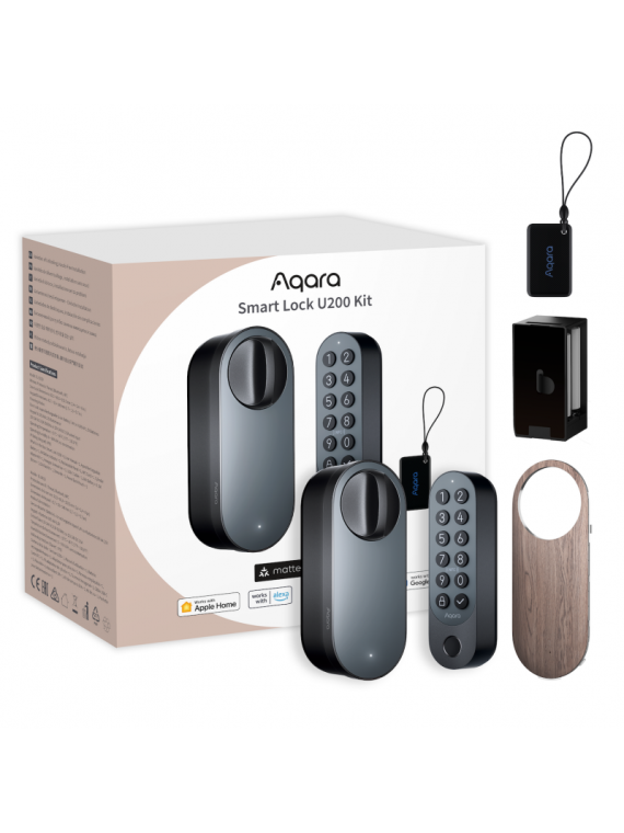 Xiaomi Aqara "Smart Lock U200 - EL-D02D" - Kit serrure connectée et clavier à code - Matter (Over Thread)