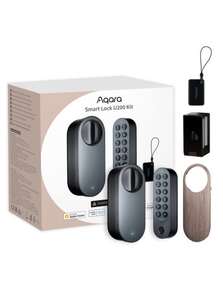 Xiaomi Aqara "Smart Lock U200 - EL-D02D" - Kit serrure connectée et clavier à code - Matter (Over Thread)