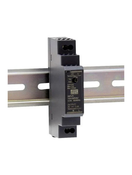 Alimentation rail DIN 24V 0,63A compatible Fibaro FGBS, GCE ECO-DEVICES, etc. - MeanWell HDR-15-24