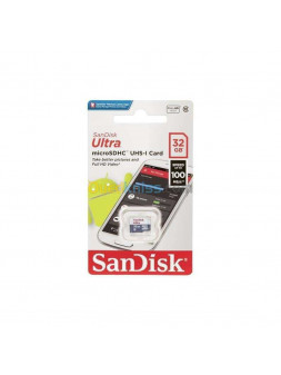 Carte mémoire micro SD HC 32Go SanDisk Ultra Classe 10 (lecture 98 Mo/s)