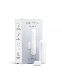 Aeotec ZWA012 "Door/Window Sensor 7 Pro" - Détecteur Z-Wave+ d'ouverture de porte/fenêtre et entrée contact sec