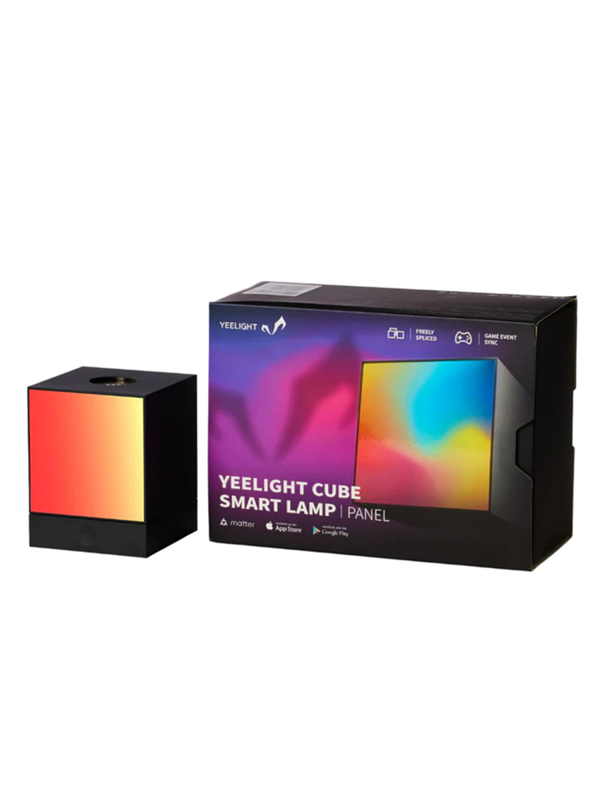 Yeelight "Cube+Base Smart Lamp" - Cube Lumineux Gaming avec Base Wi-Fi - Compatible Matter