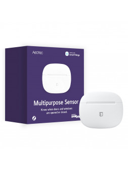 Aeotec SmartThings AEOMPSEU "Multipurpose Sensor" - Détecteur d'ouverture/vibration avec mesure de température ZigBee 3.0