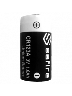 Safire CR123A 1600mAh - Pile lithium 3V pour alarme AJAX et modules domotiques