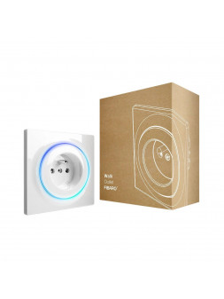 Fibaro Walli Outlet FGWOE-011 - Prise murale ON/OFF 16A à commande sans fil Z-Wave+ avec mesure de la consommation