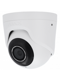 AJAX TurretCam - Caméra de surveillance IP extérieure filaire optimisé par l'IA, 5Mpx et lentille 2,8mm, compatible AJAX