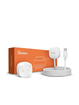 Sonoff SNZB-05P-KIT - Détecteur d'inondation/Fuite d'eau ZigBee + câble de détection 2m compatible Jeedom, Homey, ...