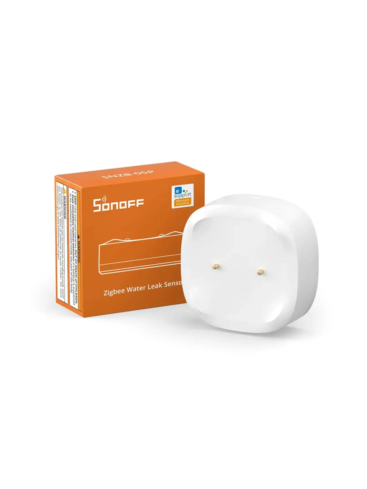 Sonoff SNZB-05P - Détecteur d'inondation/Fuite d'eau ZigBee compatible Jeedom, Homey, Home Assistant, ...