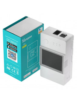 Sonoff TH16 Elite THR316D - Contacteur 16A WiFi + surveillance de température et humidité, support DIN - Compatible eWelink