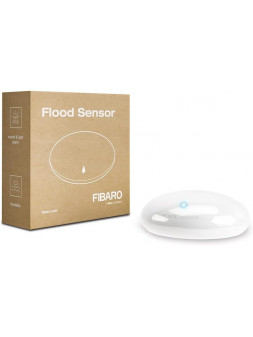 Fibaro FGFS-101-ZW5 "Flood Sensor" Z-Wave Plus - Détecteur d'inondation/fuite d'eau avec sonde de température