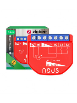 NOUS B4Z - Micromodule ZigBee pour volet roulant - Compatible Tuya, Jeedom, HomeAssistant, etc...