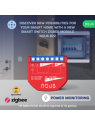 NOUS B2Z - Micromodule ZigBee 1 sortie ON/OFF 16A + mesure de consommation - Compatible Tuya, Jeedom, HomeAssistant, etc...