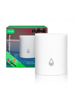 NOUS E4 - Détecteur d'inondation/Fuite d'eau ZigBee - Compatible Tuya, Jeedom, HomeAssistant, Homey, etc..