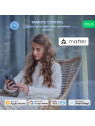 NOUS P8 - Ampoule WiFi GU10 couleur RGBW + Blanc froid et chaud - Compatible Matter, Google Home, Amazon Alexa, etc..