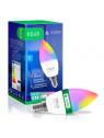 NOUS P4 - Ampoule WiFi E14 couleur RGBW + Blanc froid et chaud - Compatible Matter, Google Home, Amazon Alexa, etc..