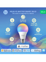 NOUS P3 - Ampoule WiFi E27 couleur RGBW + Blanc froid et chaud - Compatible Matter, Google Home, Amazon Alexa, etc..