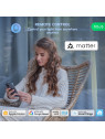 NOUS P3 - Ampoule WiFi E27 couleur RGBW + Blanc froid et chaud - Compatible Matter, Google Home, Amazon Alexa, etc..