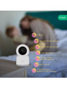NOUS W2 - Caméra IP rotative intérieure WiFi 2MP, enregistrement cloud ou sur carte SD - Compatible Tuya Smart Life