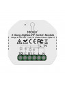 Moes "ZRM-104B-MS" - Micromodule ZigBee double relais ON/OFF 10A - Compatible Tuya, Lidl Home, Jeedom etc...
