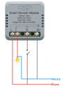 Moes "ZM-105-M-MS" - Micromodule Mini ZigBee variateur de lumière - Compatible Tuya, Lidl Home, Jeedom, HomeAssistant, etc...