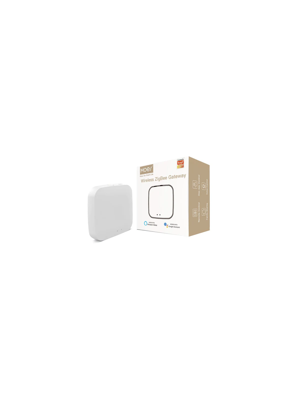 Moes "ZHUB-W-MS" - Passerelle (box) ZigBee 3 / WiFi pour Tuya Smart Life