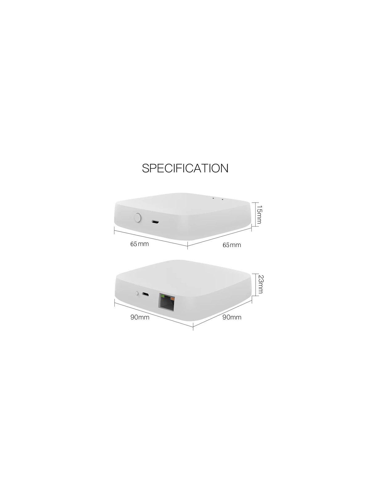 Moes "ZHUB-W-MS" - Passerelle (box) ZigBee 3 / WiFi pour Tuya Smart Life
