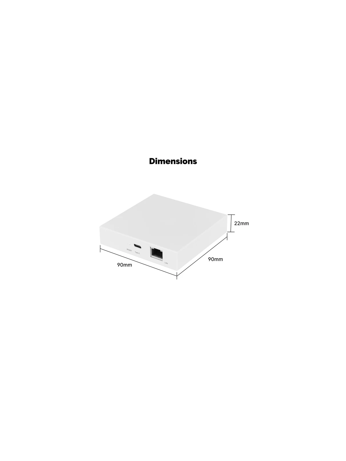 Moes "MZHUB-MS" - Passerelle (box) domotique Ethernet - ZigBee 3 pour Tuya Smart Life + Matter Over Thread