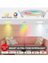 Moes "ZB-TDD6-RCW-4-MS" - Spot LED RGBW ZigBee - Multicolore et blanc réglable - Compatible Tuya Smart Life Moes "ZB-TDD6-RCW-4-MS" - Spot LED RGBW ZigBee - Multicolore et blanc réglable - Compatible Tuya Smart Life