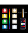 Moes "ZB-TDA9-RCW-E27-MS" - Ampoule ZigBee E27 couleur RGBW + blanc chaud et froid - Compatible Tuya Smart Life