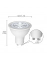 Moes "ZB-TD5-RCW-GU10-MS" - Ampoule ZigBee GU10 couleur RGBW + blanc chaud et froid - Compatible Tuya Smart Life