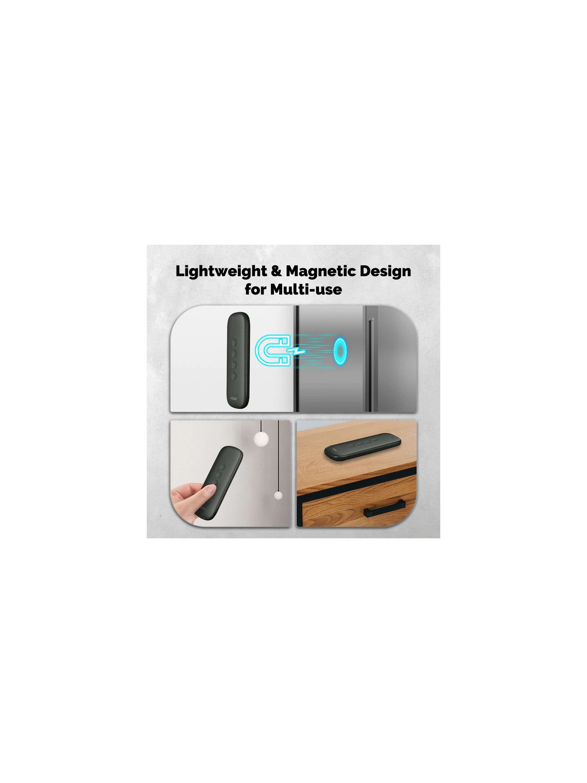 Moes "ZR-SR-R01-GY-MS" - Télécommande ZigBee 4 boutons (12 scénarios) - Compatible Tuya Smart Life et Lidl Home