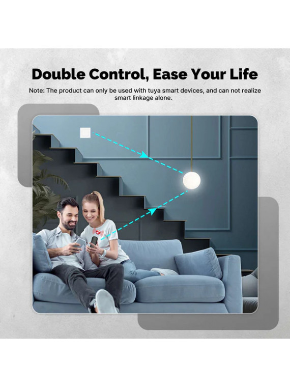 Moes "ZR-SR-R01-GY-MS" - Télécommande ZigBee 4 boutons (12 scénarios) - Compatible Tuya Smart Life et Lidl Home Moes "ZR-SR-R01-GY-MS" - Télécommande ZigBee 4 boutons (12 scénarios) - Compatible Tuya Smart Life et Lidl Home