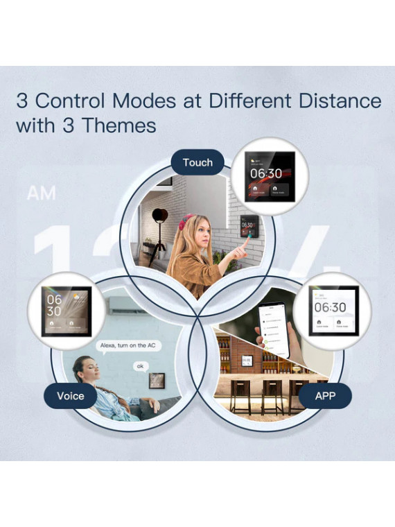Moes "CCP-TY-EU-LN-MS" - Panneau de commande tactile mural WiFi avec passerelle ZigBee intégrée Moes "CCP-TY-EU-LN-MS" - Panneau de commande tactile mural WiFi avec passerelle ZigBee intégrée
