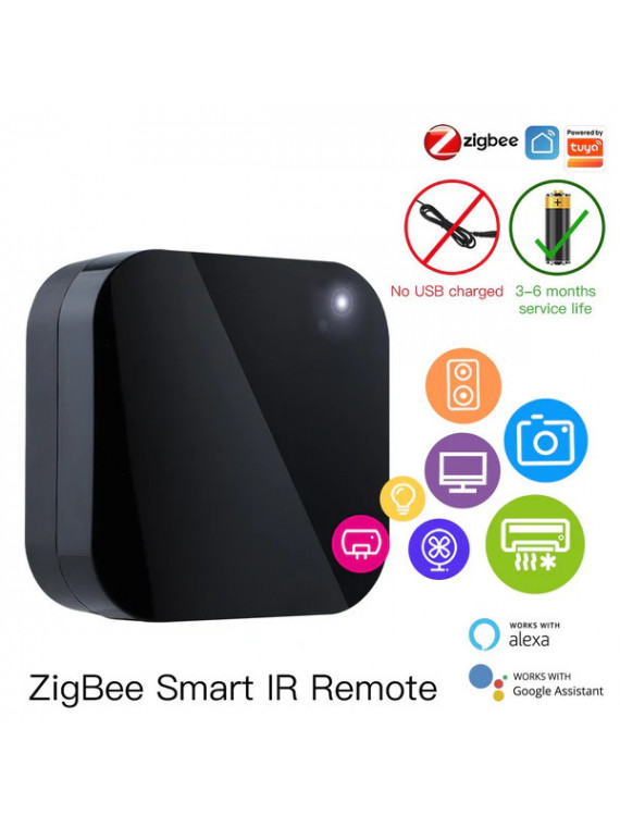Moes "ZR-X-R11-A-MS" - Émetteur, Télécommande, Contrôleur universelle Infrarouge ZigBee - Compatible Tuya, Jeedom, HomeAssistant