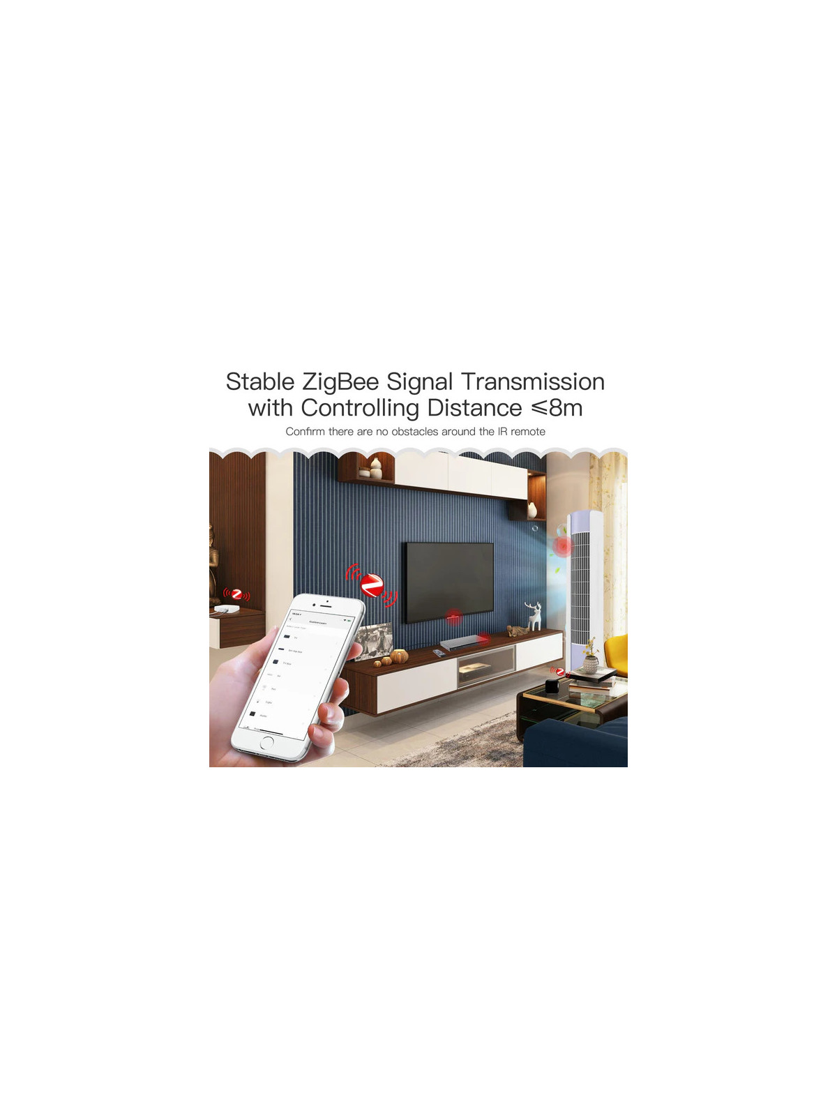 Moes "ZR-X-R11-A-MS" - Émetteur, Télécommande, Contrôleur universelle Infrarouge ZigBee - Compatible Tuya, Jeedom, HomeAssistant