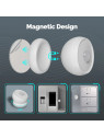 Moes "ZSS-S01-PIR-C-MS" - Détecteur de mouvement ZigBee avec base magnétique - Compatible Tuya Smart Life et Lidl Home