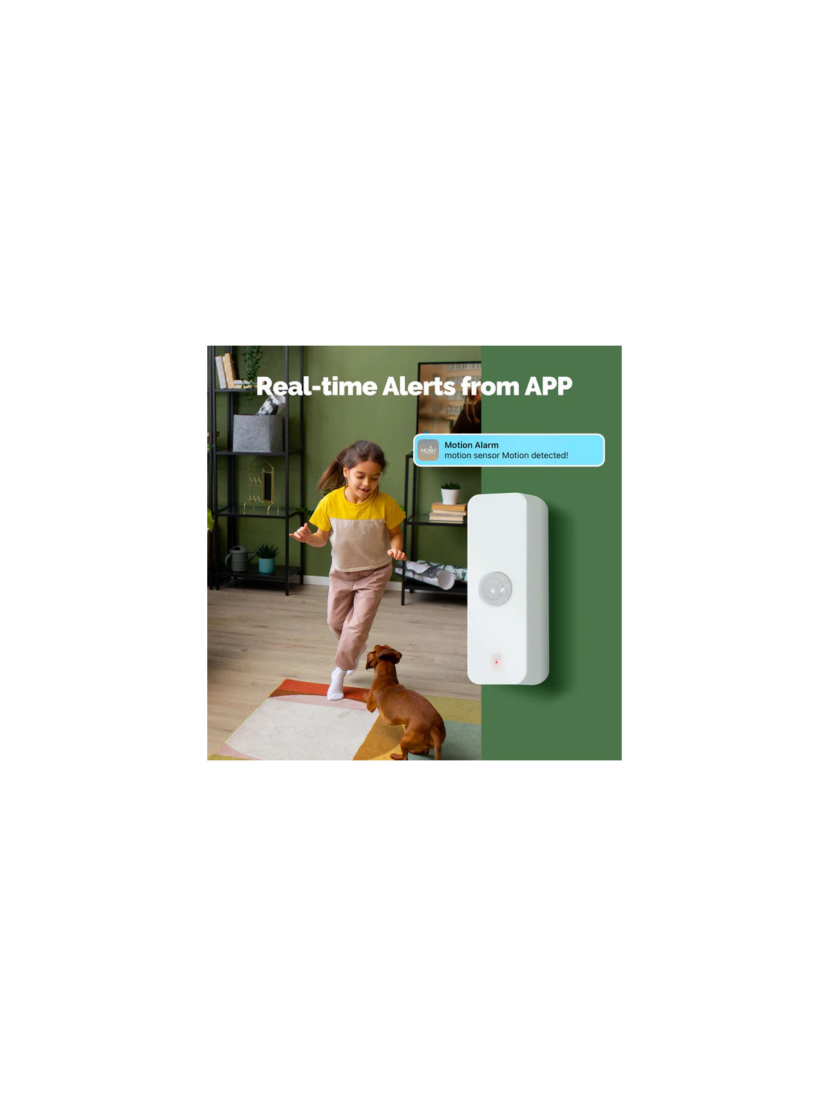 Moes "ZSS-P01-PIR-A-EN" - Détecteur de mouvement PIR ZigBee - Compatible Tuya Smart Life et Lidl Hom