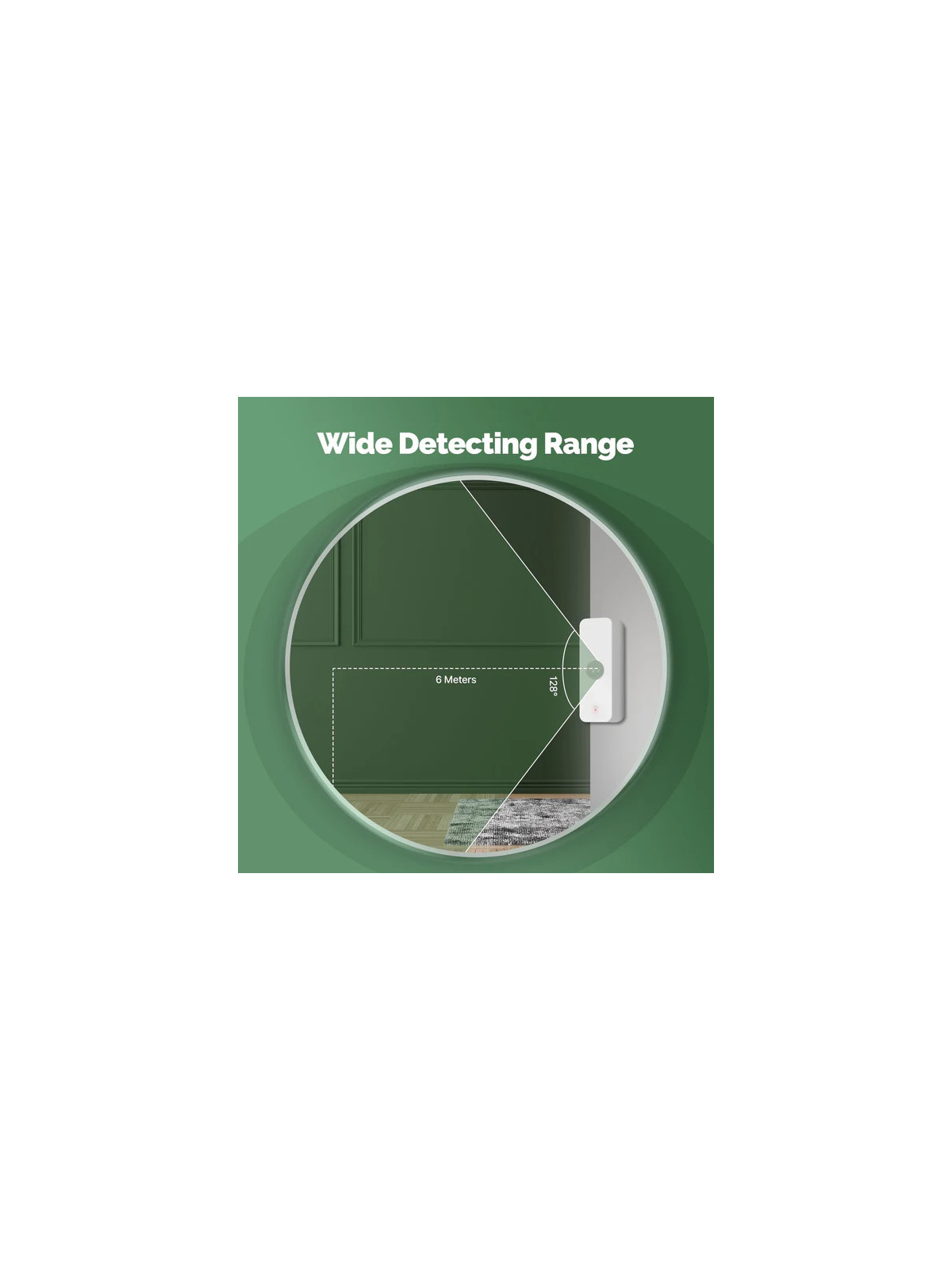 Moes "ZSS-P01-PIR-A-EN" - Détecteur de mouvement PIR ZigBee - Compatible Tuya Smart Life et Lidl Hom
