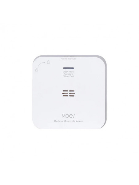 Moes "ZSS-HM-CO-A-MS" - Détecteur de monoxyde de carbon (CO)  ZigBee - Compatible Tuya Smart Life