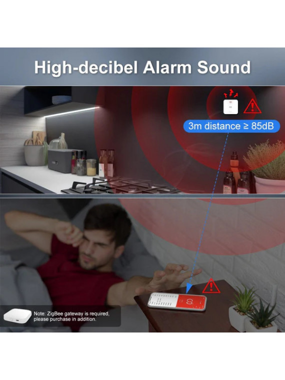 Moes "ZSS-HM-CO-A-MS" - Détecteur de monoxyde de carbon (CO) ZigBee - Compatible Tuya Smart Life Moes "ZSS-HM-CO-A-MS" - Détecteur de monoxyde de carbon (CO) ZigBee - Compatible Tuya Smart Life