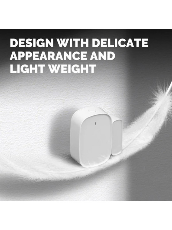 Moes "ZSS-S01-GWM-C-MS" - Détecteur d'ouverture de porte et fenêtre ZigBee - Compatible Tuya Smart Life