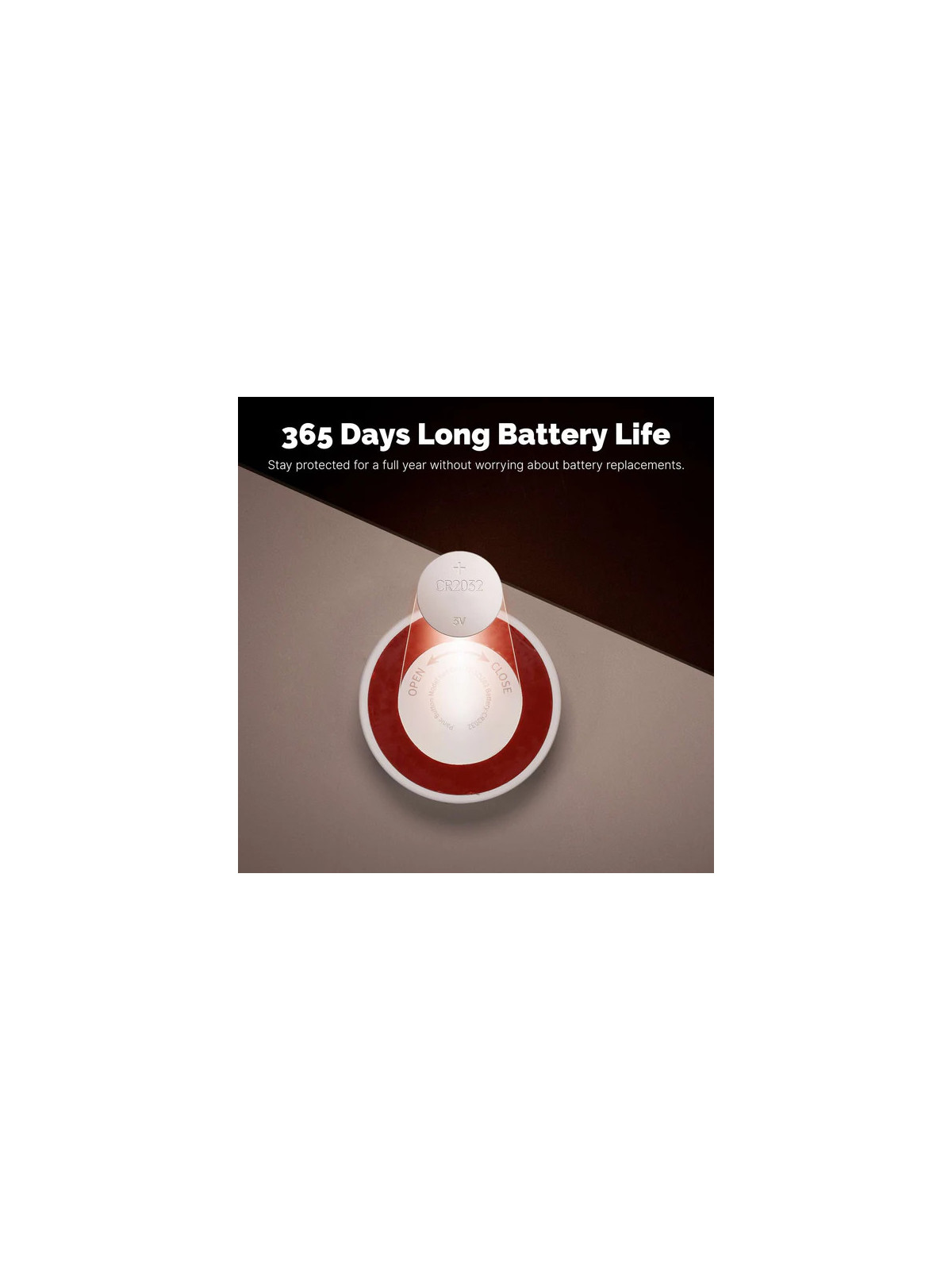Moes "ZSS-Z-SOS-C-EN" - Bouton d'urgence / SOS / Déclencheur de scène ZigBee - Compatible Tuya Smart Life