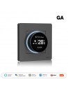 Moes "ZHT-SR-GA-XX-MS" - Thermostat ZigBee pour plancher chauffant Hydraulique - Compatible Tuya Smart Life, Lidl Home, Jeedom
