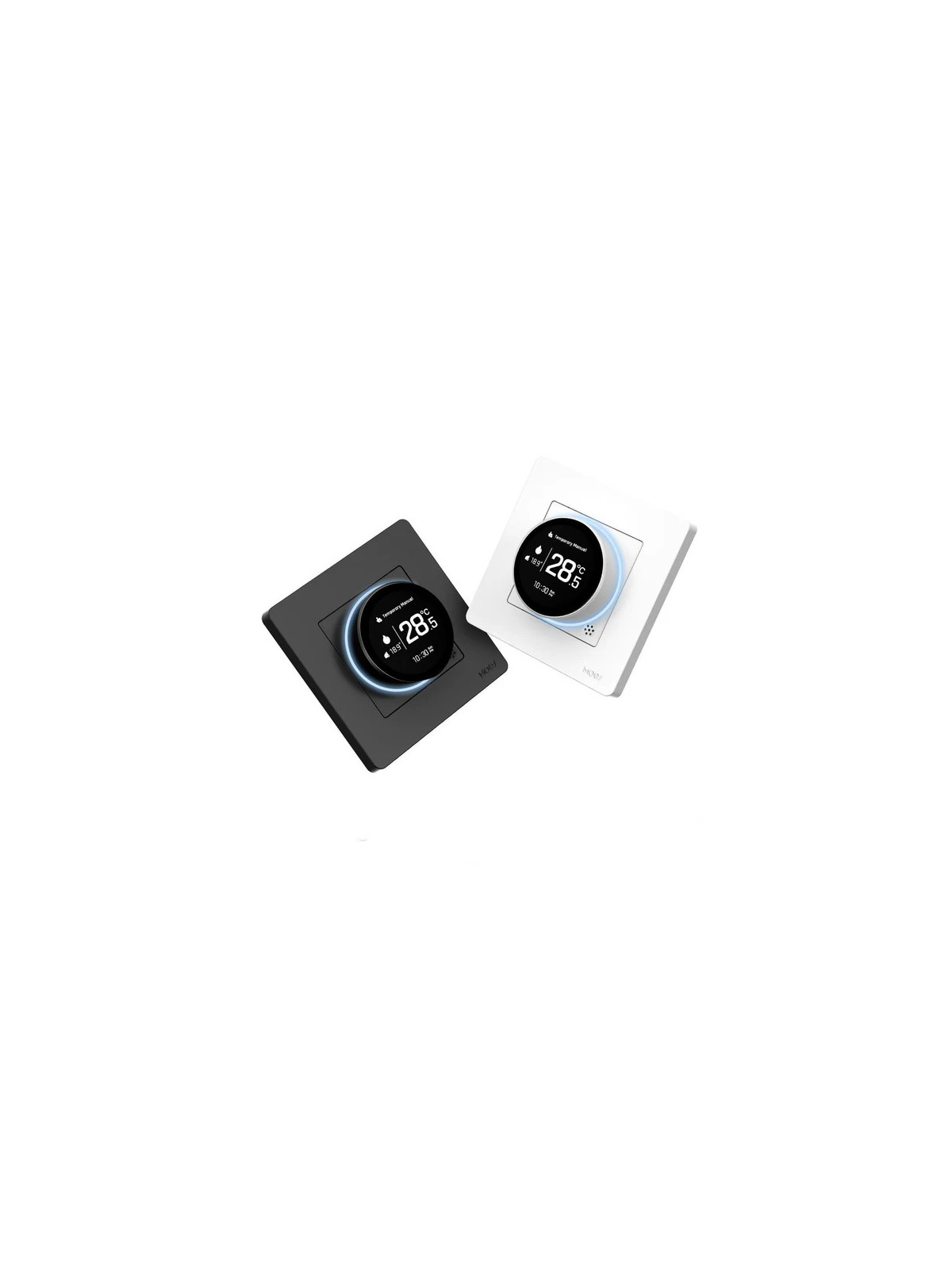 Moes "ZHT-SR-GA-XX-MS" - Thermostat ZigBee pour plancher chauffant Hydraulique - Compatible Tuya Smart Life, Lidl Home, Jeedom