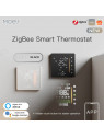 Moes "ZHT-006-GB-XX-MS" - Thermostat tactile ZigBee pour plancher chauffant électrique - Compatible Tuya Smart Life, Lidl Home
