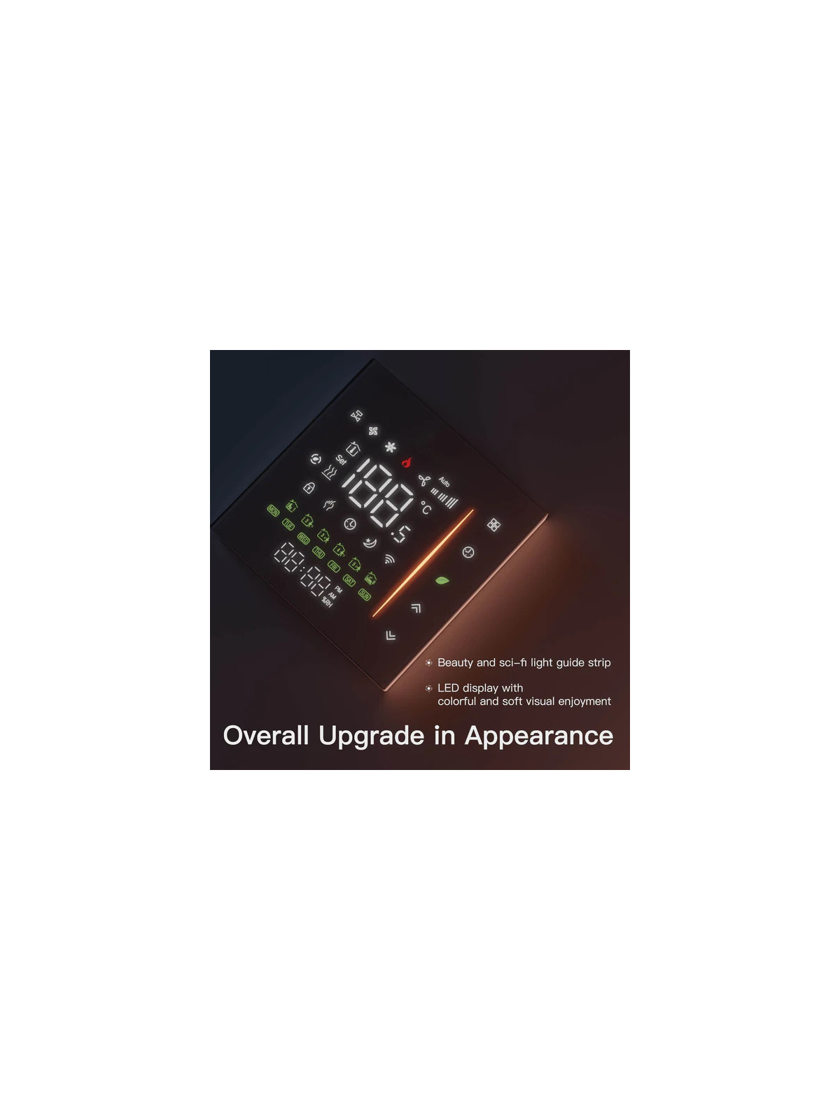 Moes "ZHT-006-GC-XX-MS" - Thermostat tactile contact sec ZigBee pour chaudière - Compatible Tuya Smart Life, Lidl Home