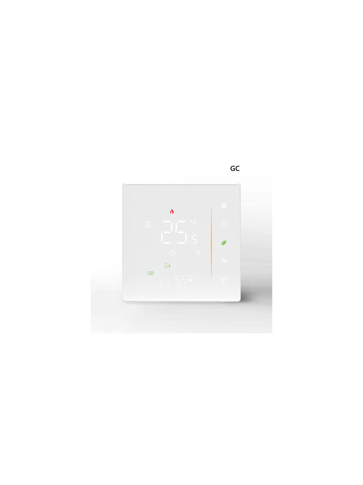Moes "ZHT-006-GC-XX-MS" - Thermostat tactile contact sec ZigBee pour chaudière - Compatible Tuya Smart Life, Lidl Home
