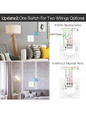Moes "ZS-EU1-XX-MS" - Interrupteur ZigBee pour éclairage à câblage avec ou sans neutre - Compatible Tuya Smart Life Moes "ZS-EU1-XX-MS" - Interrupteur ZigBee pour éclairage à câblage avec ou sans neutre - Compatible Tuya Smart Life