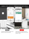 Moes "ZT-B-EU1-MS" - Interrupteur émetteur mural / contrôleur de scènes ZigBee à 1 bouton - Compatible Tuya SmartLife, Lidl Home