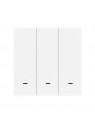Moes "ZT-B-EU3-MS" - Interrupteur émetteur mural / contrôleur de scènes ZigBee à 3 boutons - Compatible Tuya Smart, Lidl Home